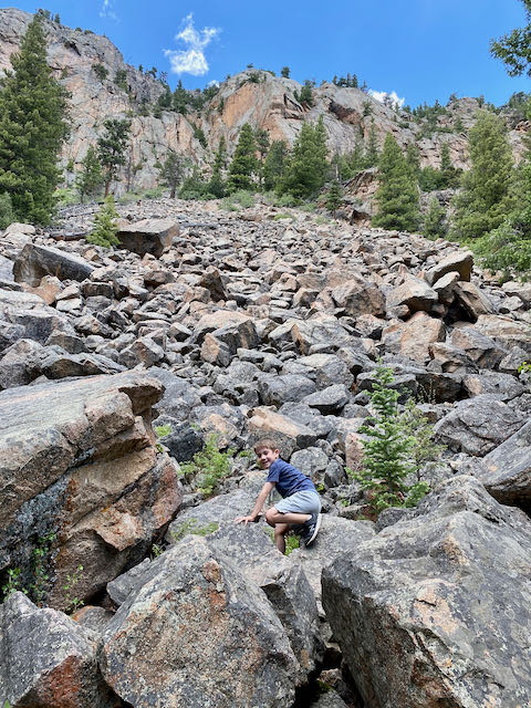 Alluvial Fan, Rocky Mountain National Park with kids