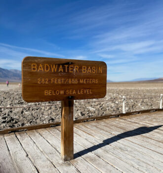 California National Parks Road Trip Badwater Basin Sign